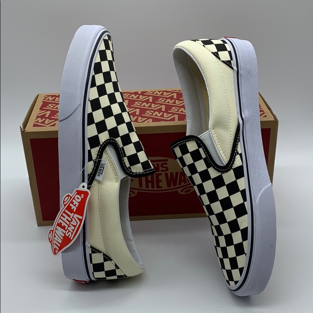 VANS CLASSIC SLIP ON Black & White CheckerboaWMNS - Picture 11 of 16